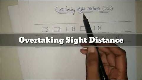 Overtaking Sight Distance
