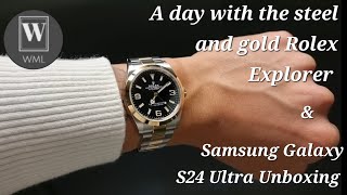 A Day With The Explorer Steel & Gold + Samsung Galaxy S24 Ultra Unboxing