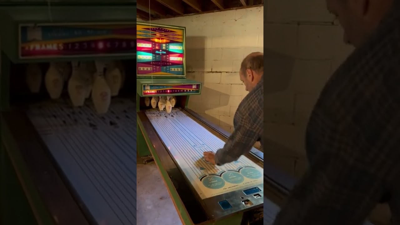 Classic Coin Operated Electro-Mechanical Arcade Bowing Alley by Chicago Coin Machine Company
