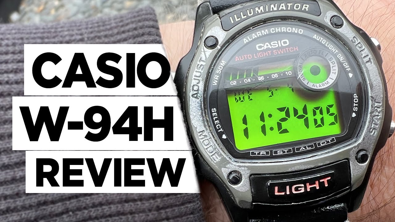 #CASIO W-94H (Module 1950) Digital Watch - Hands on Impressions and