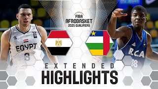 Egypt 🇪🇬 vs Central African Rep. 🇨🇫 | Extended Highlights | FIBA AfroBasket 2025 Qualifiers