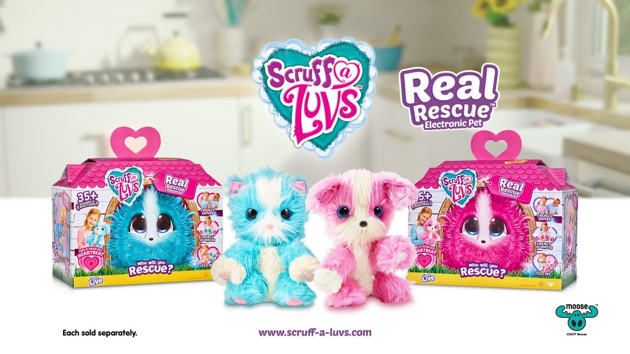 SCRUFFALUVS MY REAL RESCUE EXCLUSIVE 10S - PINK