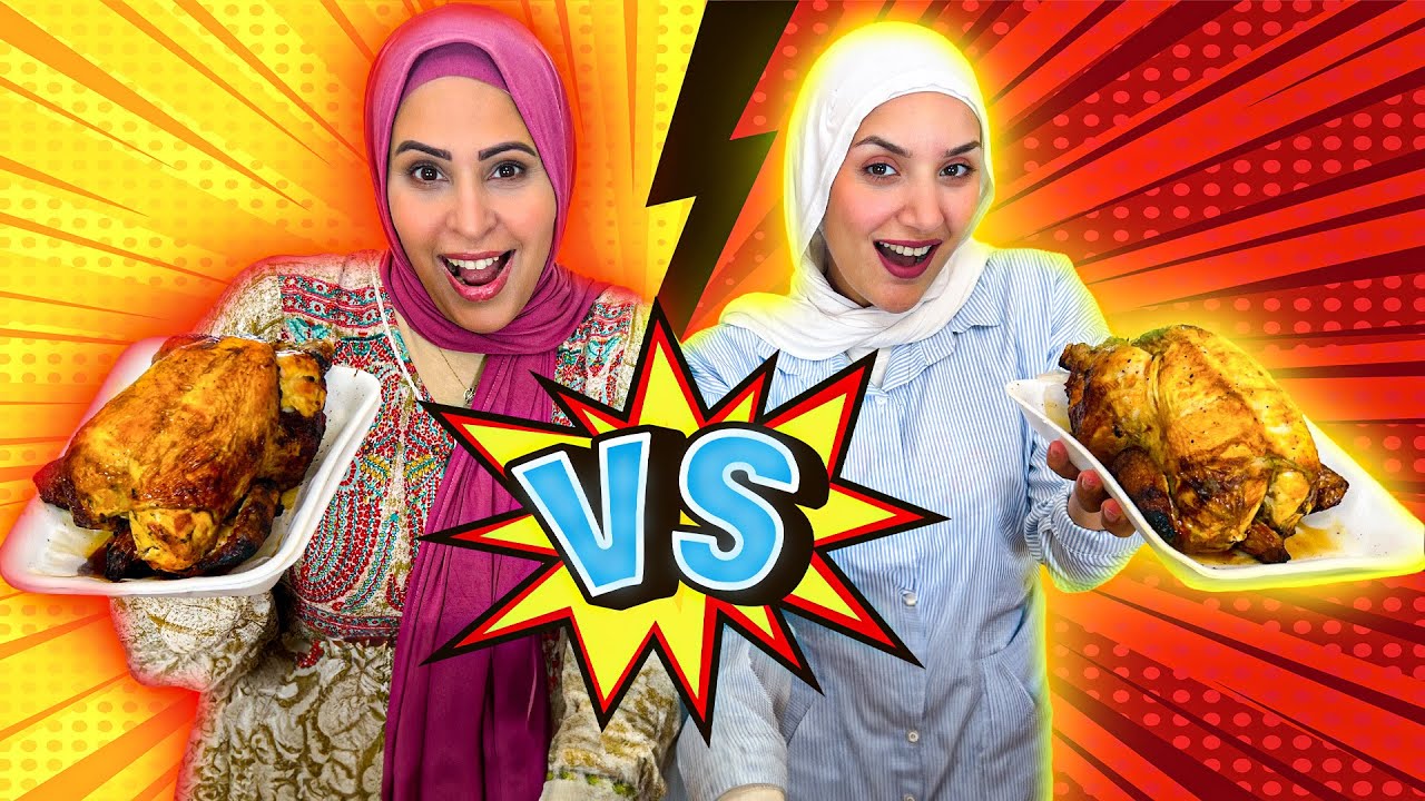 مين أسرع حد هيخلص الفراخ والمحشي 😱 | تحدي الاكل 🥰