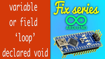Arduino variable or field 