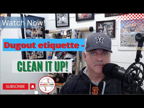 Travel Baseball-Dugout etiquette -CLEAN IT UP! Trash Talking is causing issues. #baseball #mlb