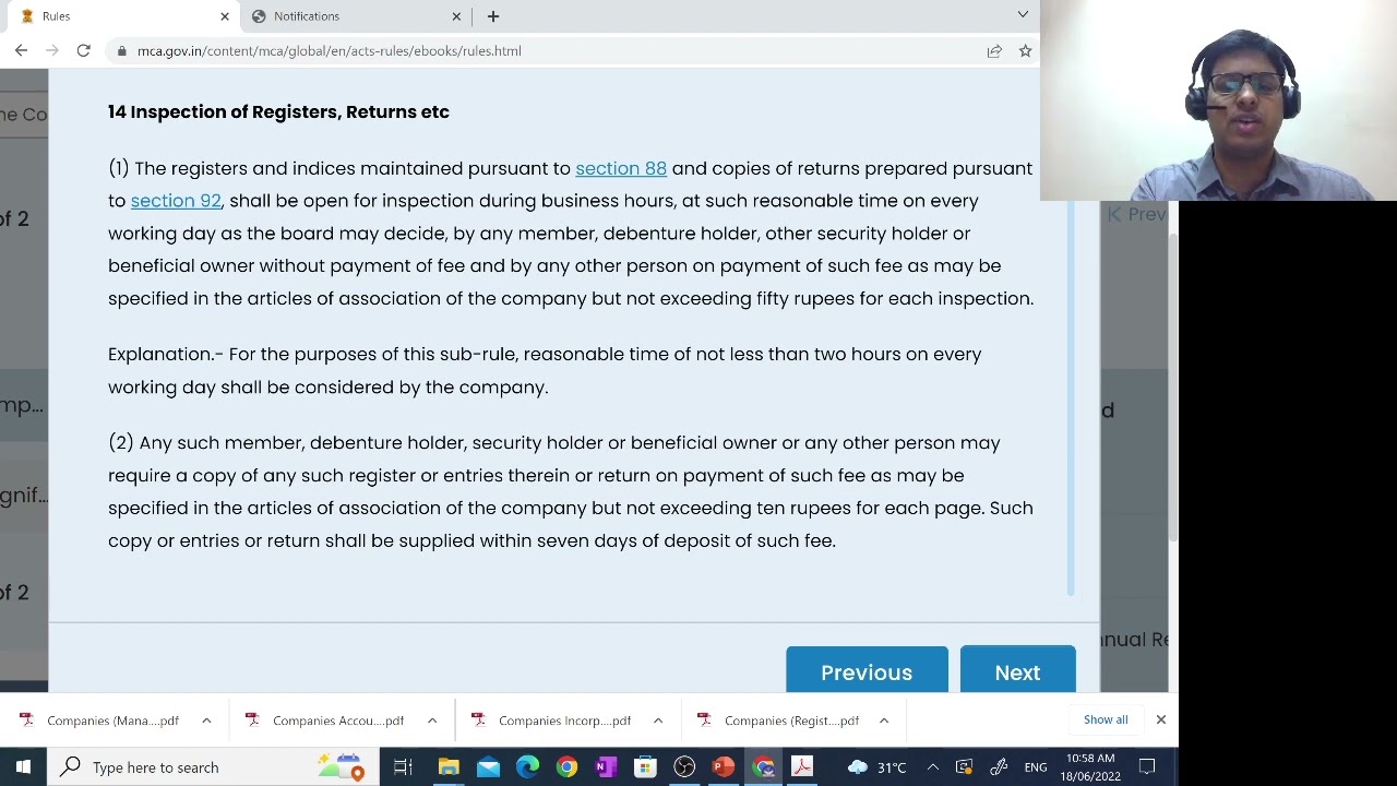 6-4-22 Notification - Section 94 & Rule 14