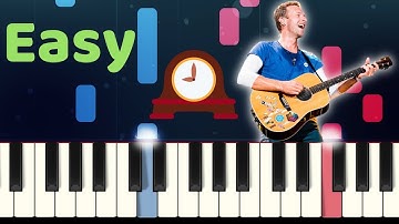 Coldplay - CLOCKS - Easy Slow Piano Tutorial with SHEET MUSIC