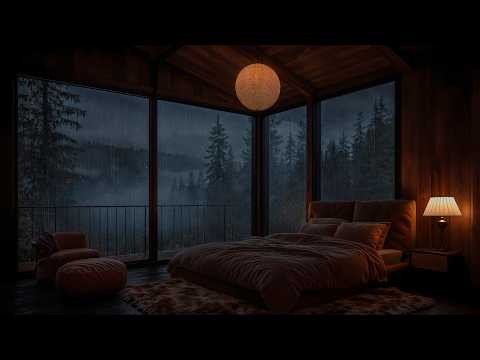 Soft Rain in the Forest at Night 🌧 | Sleep Deeply with Cozy Rain Sounds