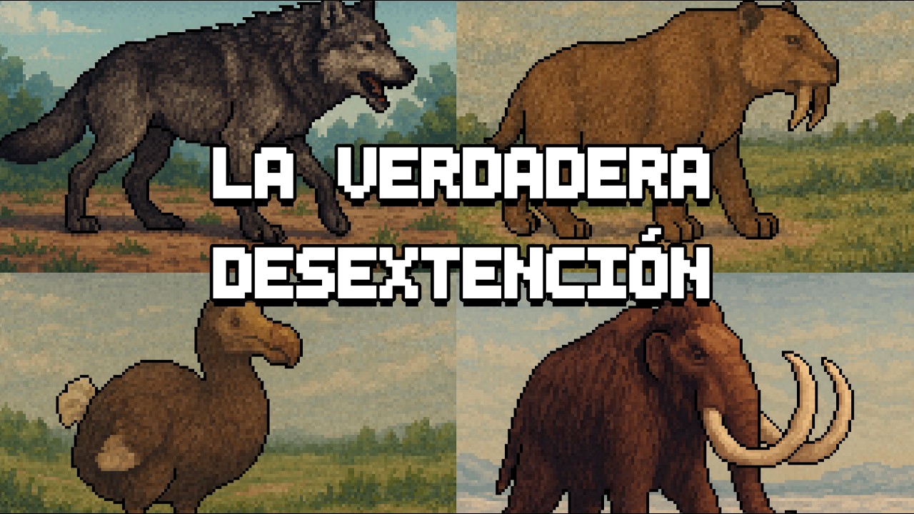 ¿Qué es la desextinción? | Explicado en Pixel Art