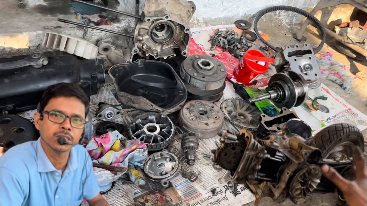 Mastro scooter full engine fitting হিরো মেস্ট্রো স্কুটি ফুল ইঞ্জিন ফিটিং