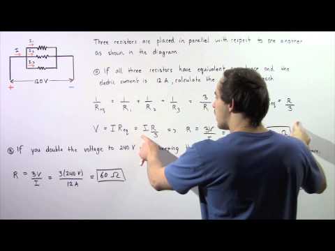 Three Resistors in Parallel Example