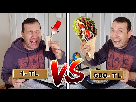 1 LİRALIK MARTI DÜRÜMLE  500 LİRALIK TAVUK DÖNER DÜRÜMÜ KARŞILAŞTIRDIM