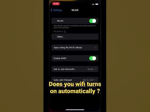 How to deable wifi on iphone so it doesnt turn on automatically ! #