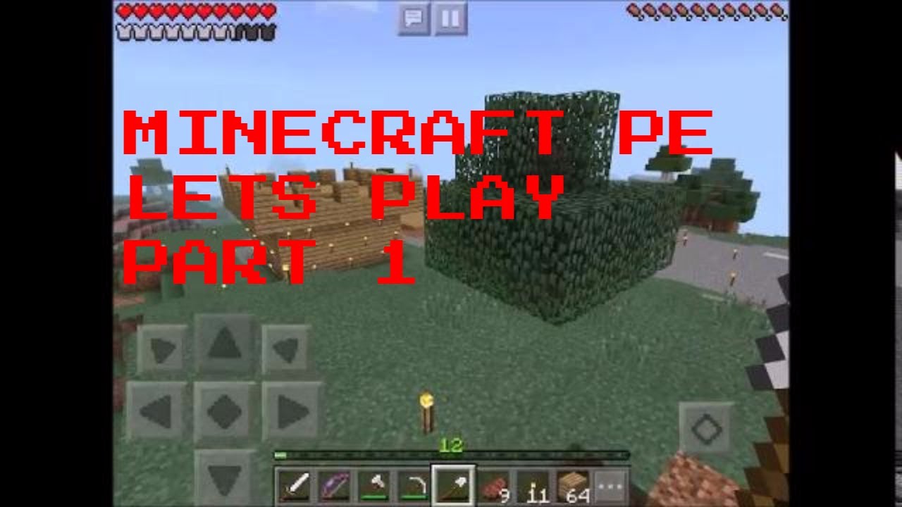 MINECRAFT PE LETS PLAY 6 PART 1 - YouTube