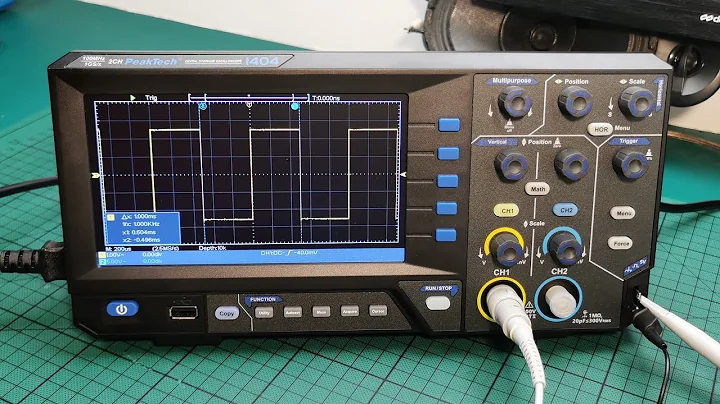 PeakTech P 1404 100MHz / 2 CH, 1 GS/s Digital storage Oscilloscope - review and quick test
