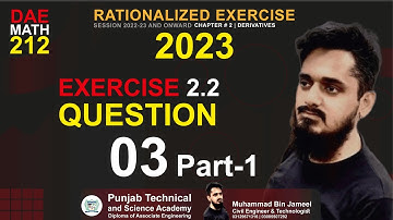 DAE MATH 212 Chapter 2 Exercise 2.2 Question 3 Part 1 #math212
