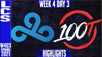 C9 vs 100 Highlights | LCS Spring 2021 W4D3 | Cloud9 vs 100 Thieves