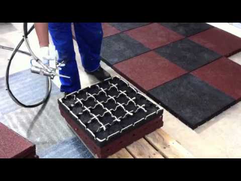 rubber-tile-with-pu-87-adhesive-and-adu-5-dispensing-unit-demonstration-installation