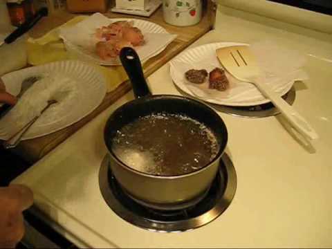 Pickled Pigs Feet, batter dipped, deep fried