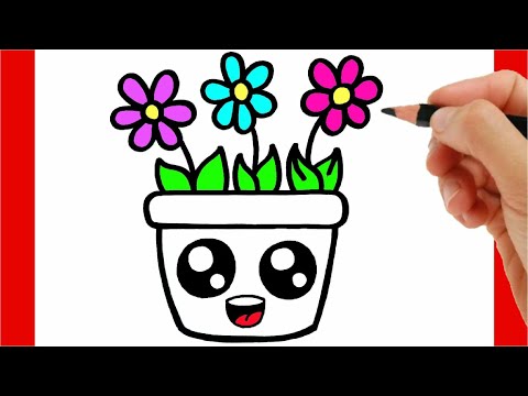 Vídeo: Como Desenhar Uma Flor Em Um Vaso