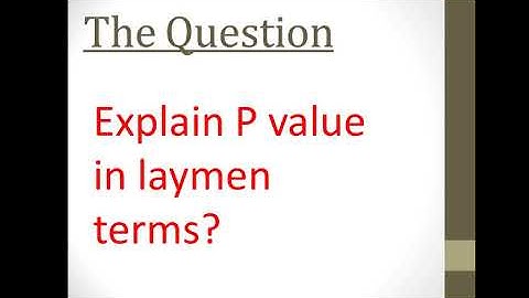 How to Explain P value in layman terms | Data Science/Data Analytics Interview questions #1