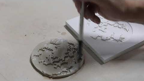 How to use a Full Moon  plaster sprig mold