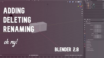 Add / Delete / Rename / 3D Cursor | Blender 2.8 | Today I learned Pt.2
