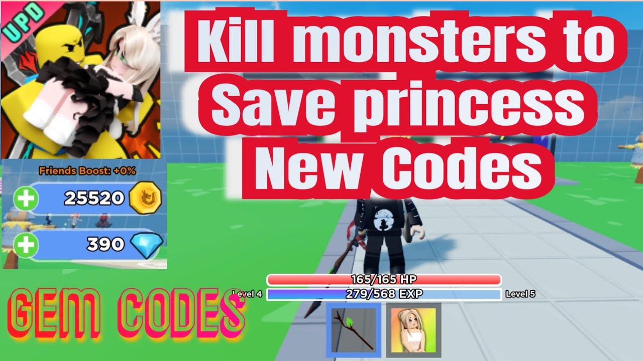 ALL NEW ADDED Codes in Kill Monsters to Save Princess! Roblox YouTube