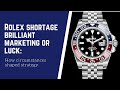 Rolex Shortage Brilliant Marketing or Luck: How circumstances shaped strategy