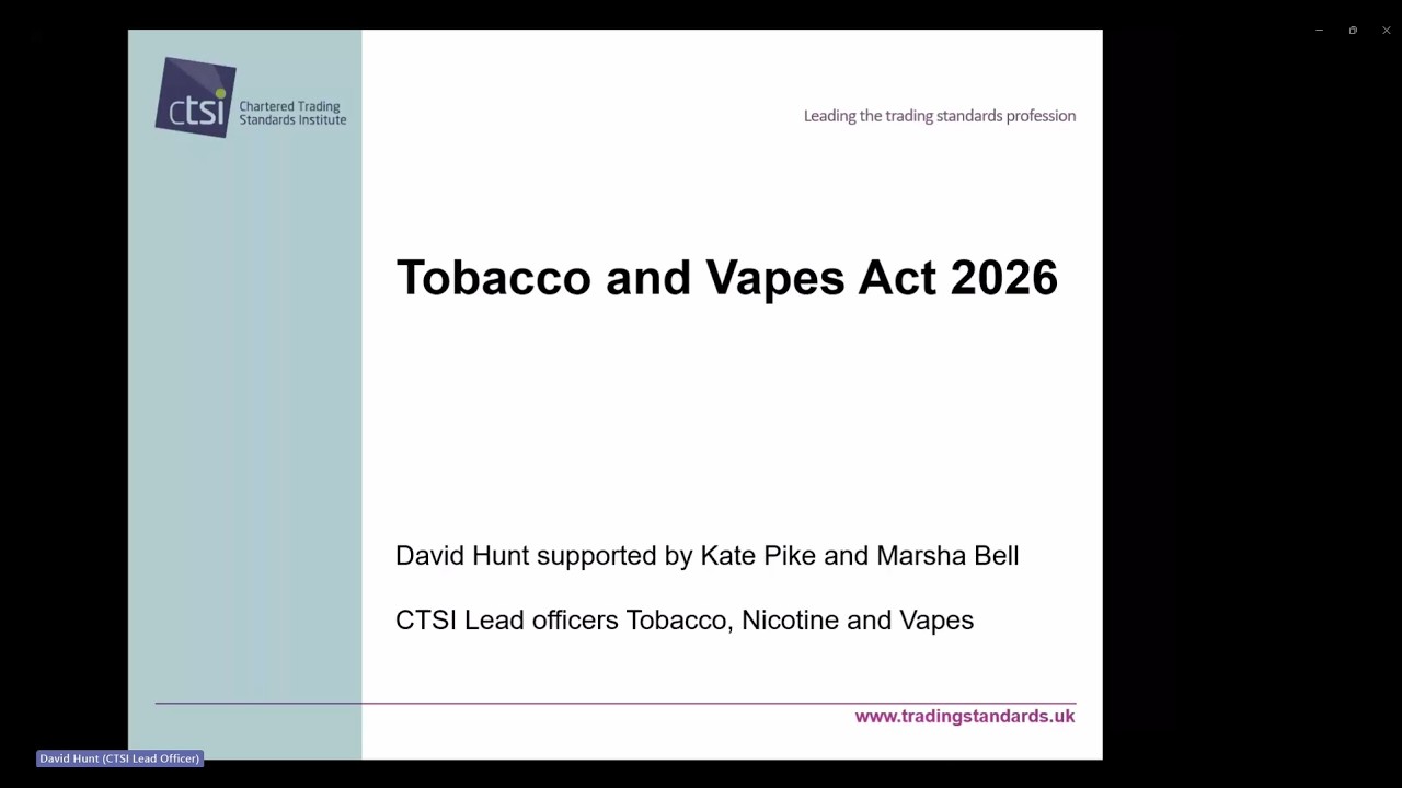 tobacco and vapes act The 2026 is now law.  Enacted on 29 April 2026, the legislation brings vaping products firmly within the same regulatory framework as tobacco across England, Wales, Scotland 1/7) The Tobacco and Vapes