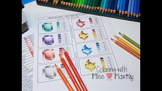 How to color FACETED GEMSTONES with Colored Pencils Polychromos