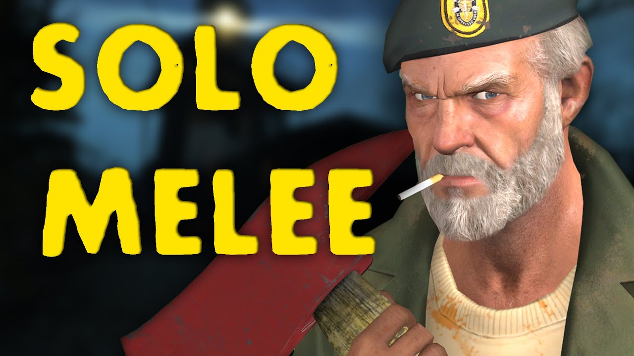 LEFT 4 DEAD 1 SOLO, MELEE, EXPERTO - Full Gameplay