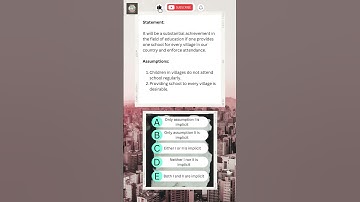 Logical Reasoning - Statement and Assumptions #shorts #viral #shortvideo #quiz #logicalreasoning