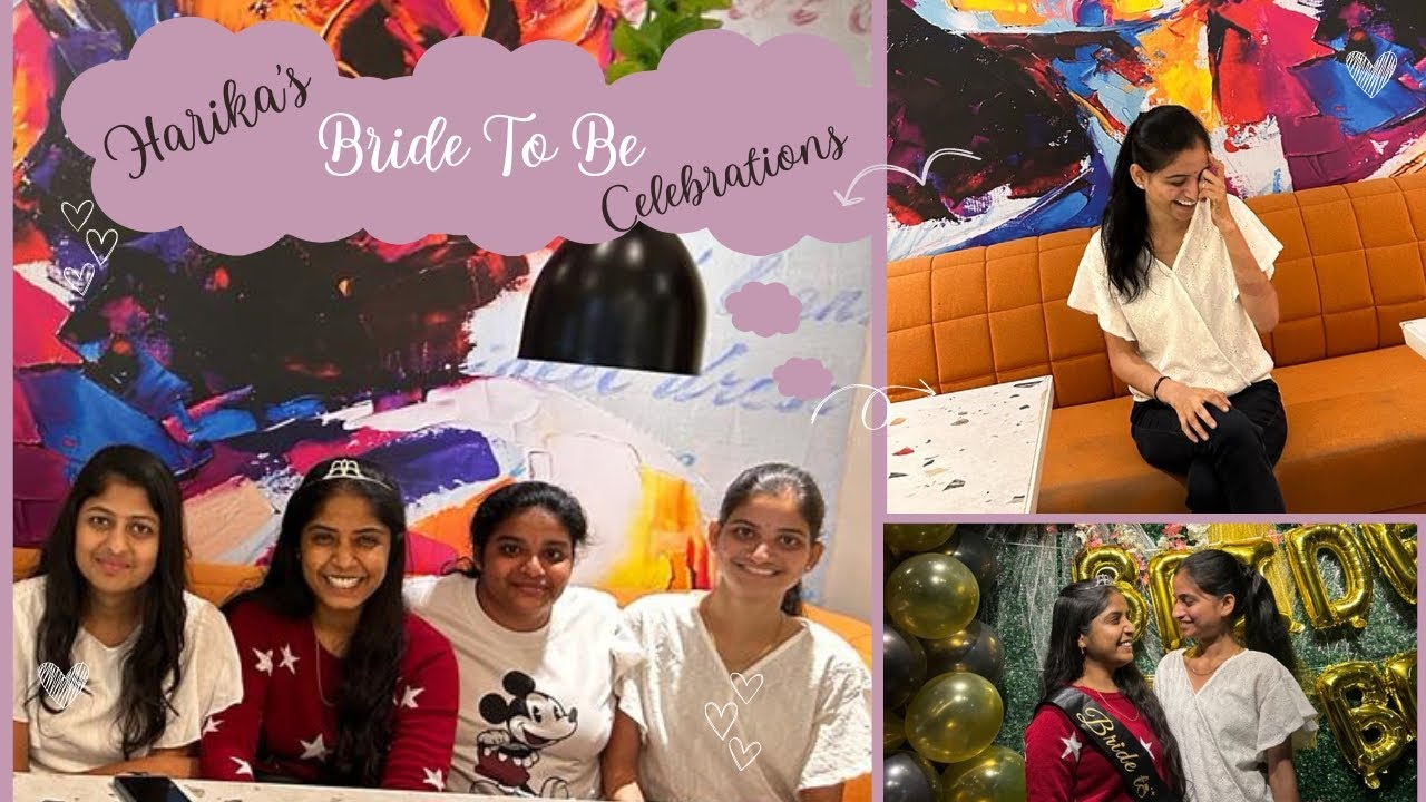 Bride to be celebrations🤩(Harika) #fullvolg #bride #party #stickers ...