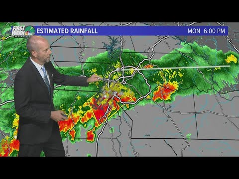 Strong storms sweep