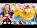 Tahitian Vanilla Panna Cotta with Mango Gelee & Passion Fruit | Inspired by our Bora Bora trip!!