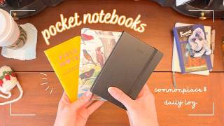 Pocket Notebook Obsession 📓 commonplace books, daily log book, sketchbook