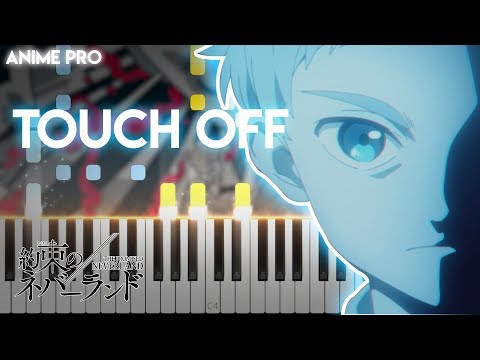 Touch Off - Yakusoku no Neverland OP FULL (synthesia piano tutorial) UVERworld