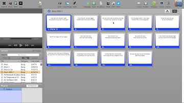 ProPresenter 5 Building and Editing Songs and Arrangements