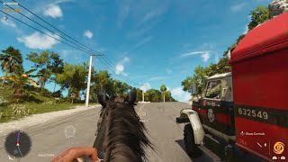 Far Cry 6 Vehicle Machete Kill From A Horse - Road Rage Trophy