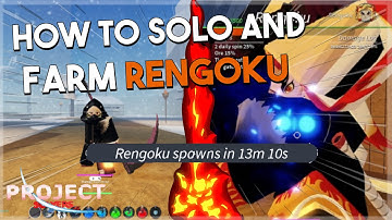 HOW TO SOLO AND FARM RENGOKU! [Project Slayers]