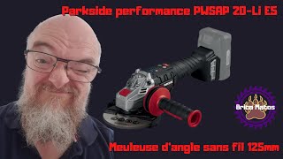 Parkside performance PWSAP 20-Li E5 Meuleuse d'angle 125mm sans fil