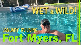 RV LIVING | FT MYERS BEACH FLORIDA | CALOOSAHATCHEE RIVER | TARPON POINT MARINA DOLPHIN TOUR | EP115