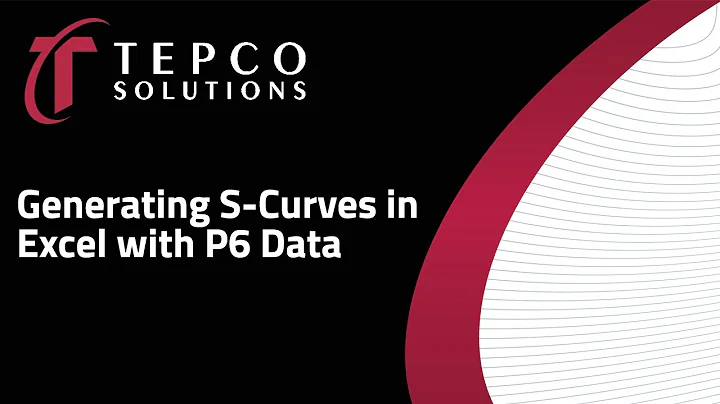 TEPCO - Generating S-Curves in Excel with P6 Data