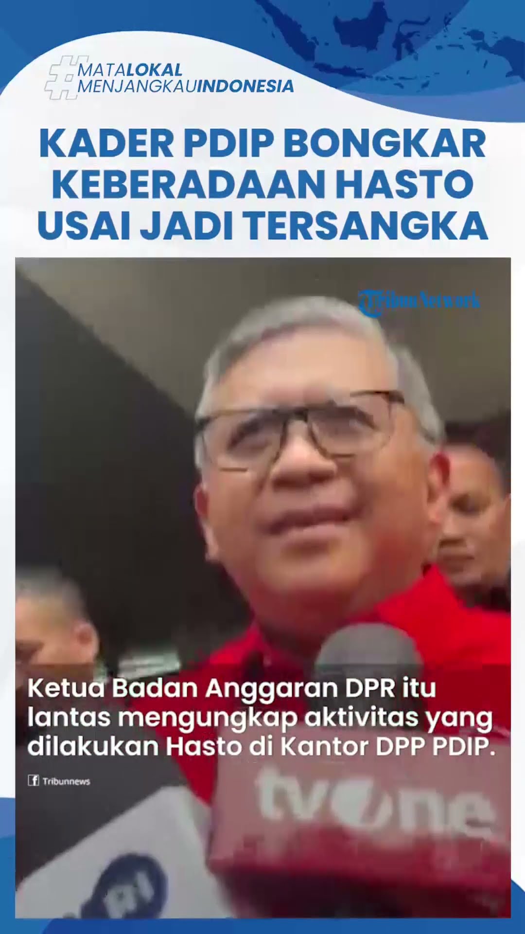 Terkuak! Keberadaan Hasto Usai Jadi Tersangka KPK, Said Abdullah: di Kantor DPP PDIP Kerja