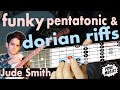 Super greasy pentatonic to dorian riffs by jude smith with jam track bme7