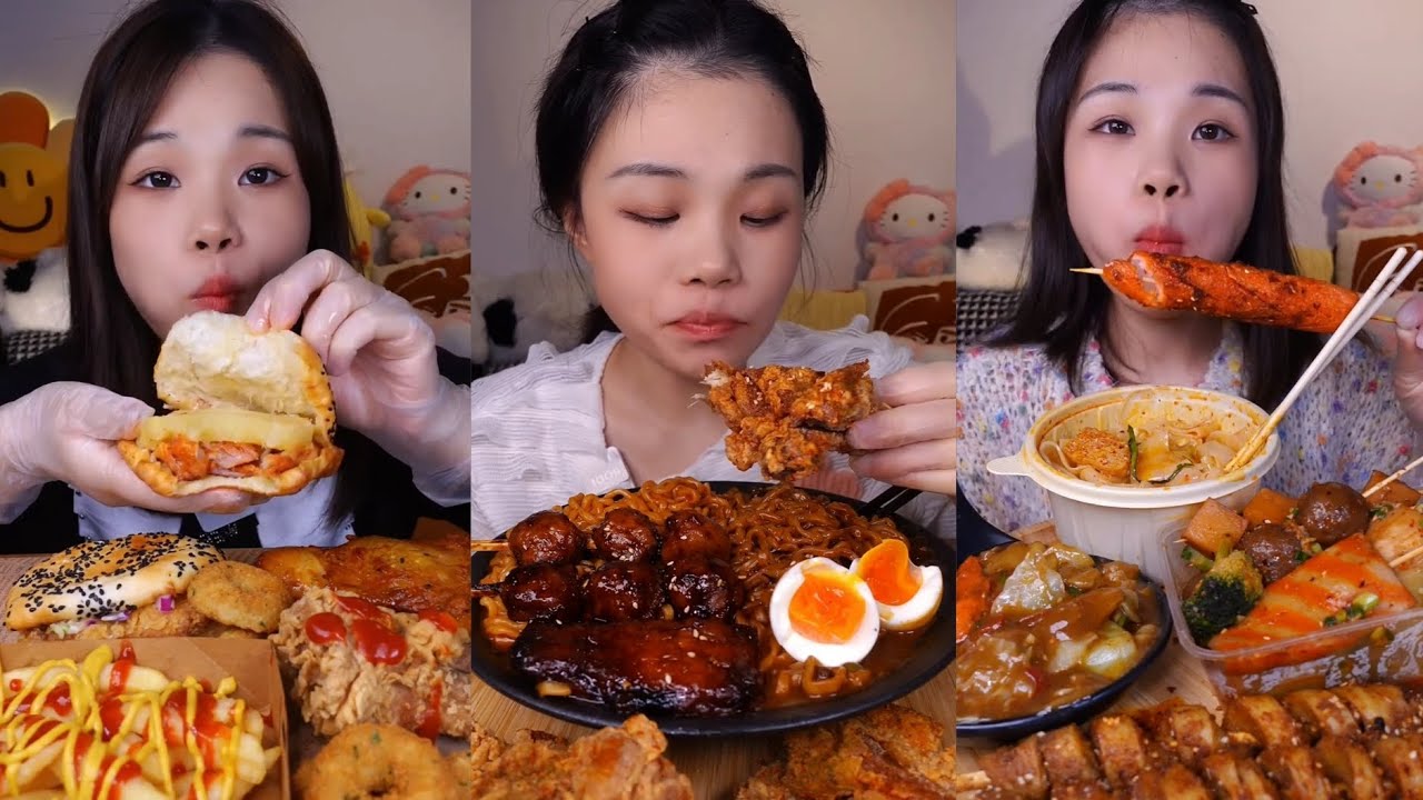 MUKBANG [ ASMR ] EATING FOOD 47 - YouTube