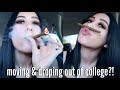 HOTBOXING THE WHIP: IM MOVING & DROPPING OUT OF COLLEGE?! // LIFEBEINGDEST