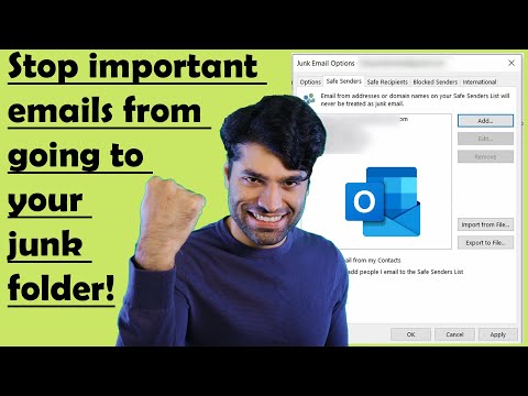 How to add an email to safe sender list Outlook