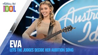 Eva Lets The Judges Decide Her Audition Song | Australian Idol @australianidol